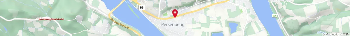 Kartendarstellung des Standorts für Lindenapotheke in 3680 Persenbeug